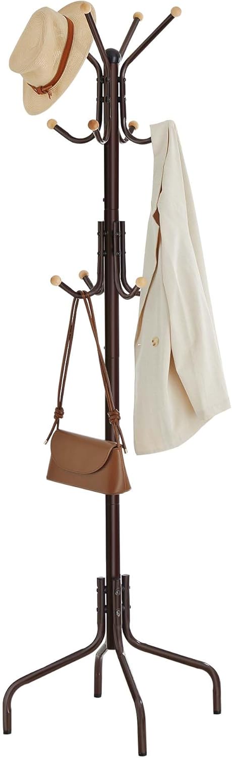 🧥 Multi-Functional Freestanding Clothes Rack – Stylish Entryway & Bedroom Organizer 🌿