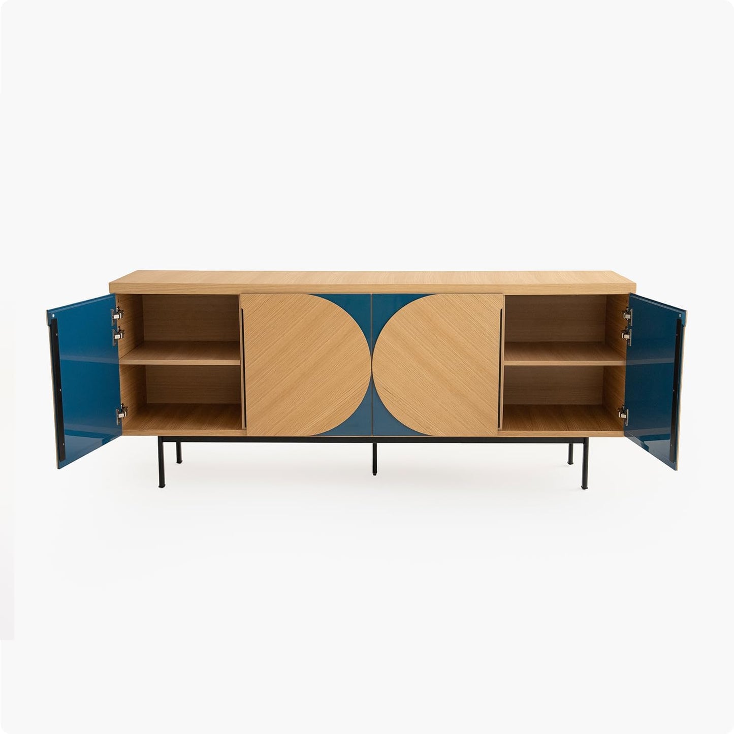 🪑 Mid-Century Modern Sideboard Cabinet – Stylish Kitchen & Living Storage Solution ✨🗄️