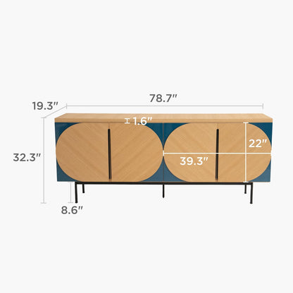 🪑 Mid-Century Modern Sideboard Cabinet – Stylish Kitchen & Living Storage Solution ✨🗄️