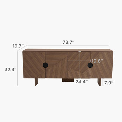 Mid-Century Modern Kitchen Sideboard 🪑✨ Stylish Storage Cabinet for Living Room & Dining Room 🏡🛋️