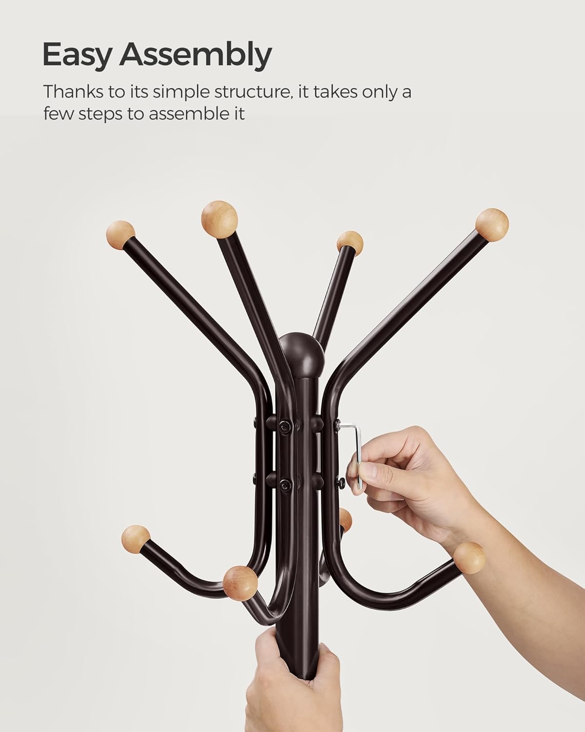 🧥 Multi-Functional Freestanding Clothes Rack – Stylish Entryway & Bedroom Organizer 🌿