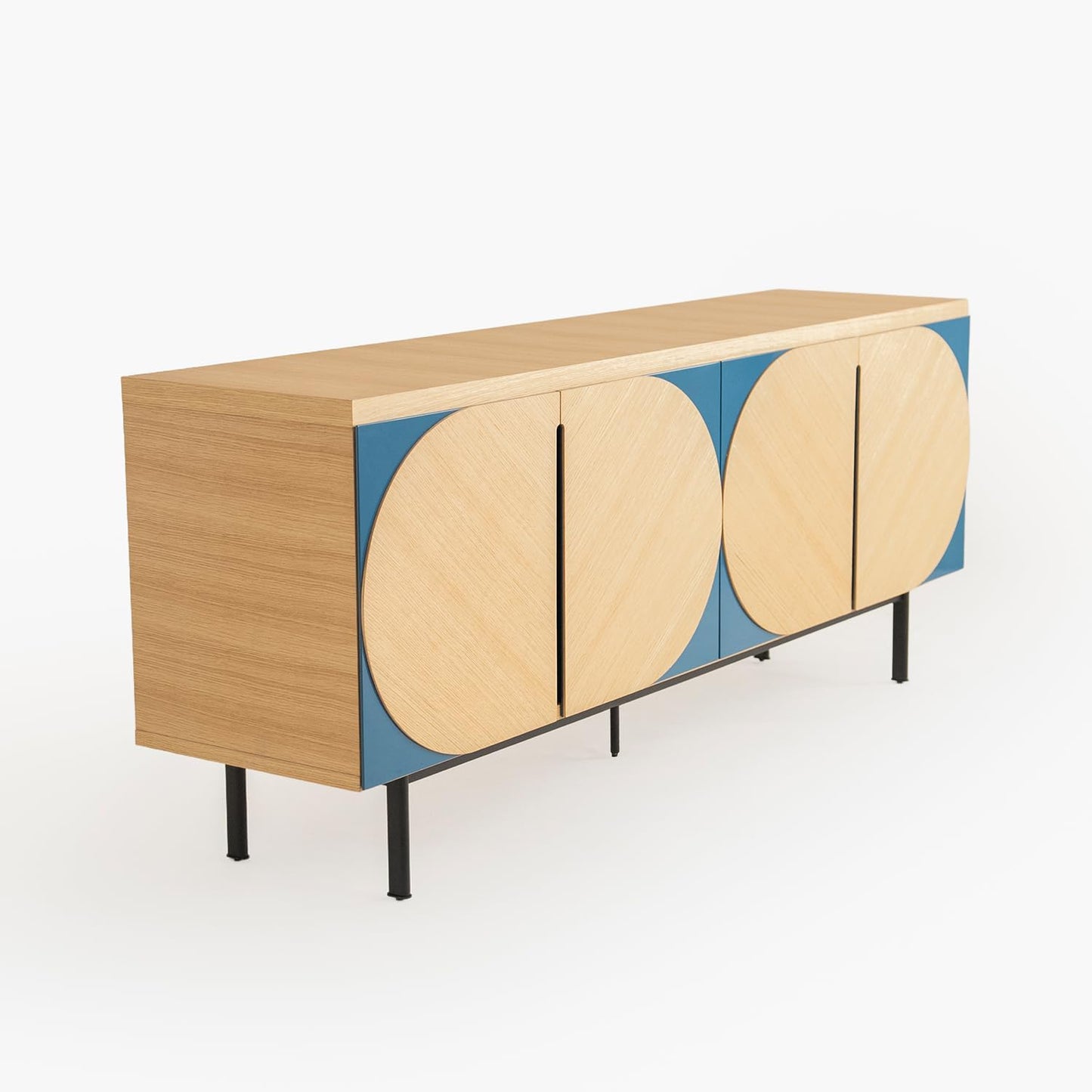 🪑 Mid-Century Modern Sideboard Cabinet – Stylish Kitchen & Living Storage Solution ✨🗄️