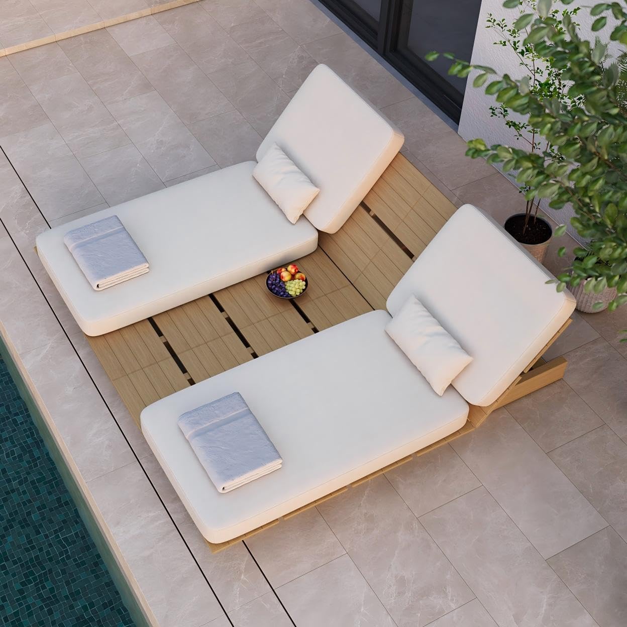 🌞 Adjustable Outdoor Reclining Chair – 5-Position Aluminum Lounger for Ultimate Relaxation 🏖️🛋️
