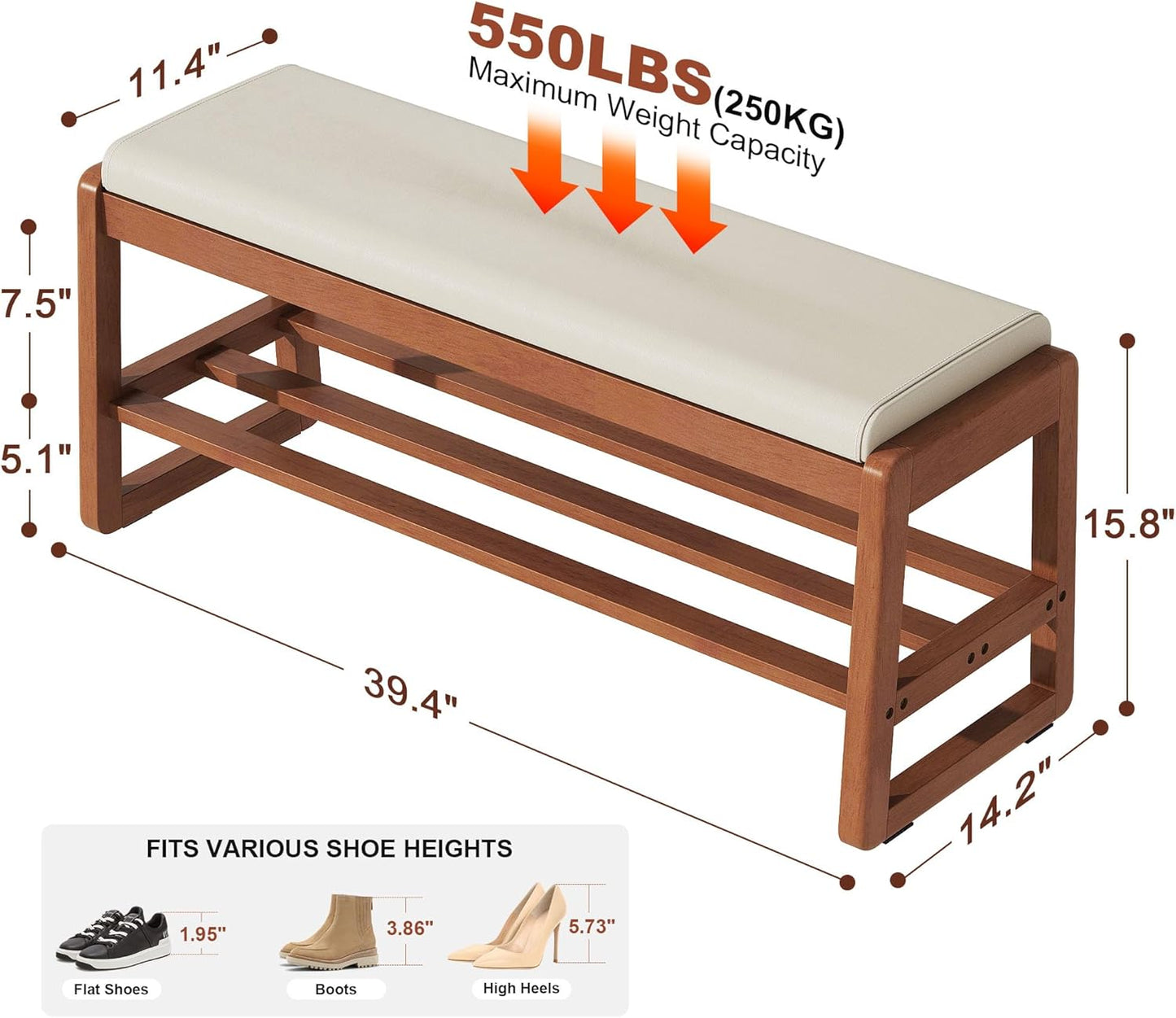 🪑 Sturdy Comfort & Hidden Storage – Perfect for Busy Entryways!