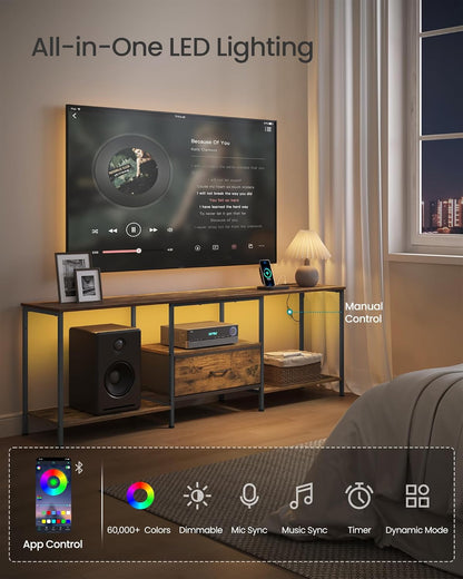🎬 Modern Entertainment TV Stand | Spacious Storage & Stylish Design for Living Room 🎶