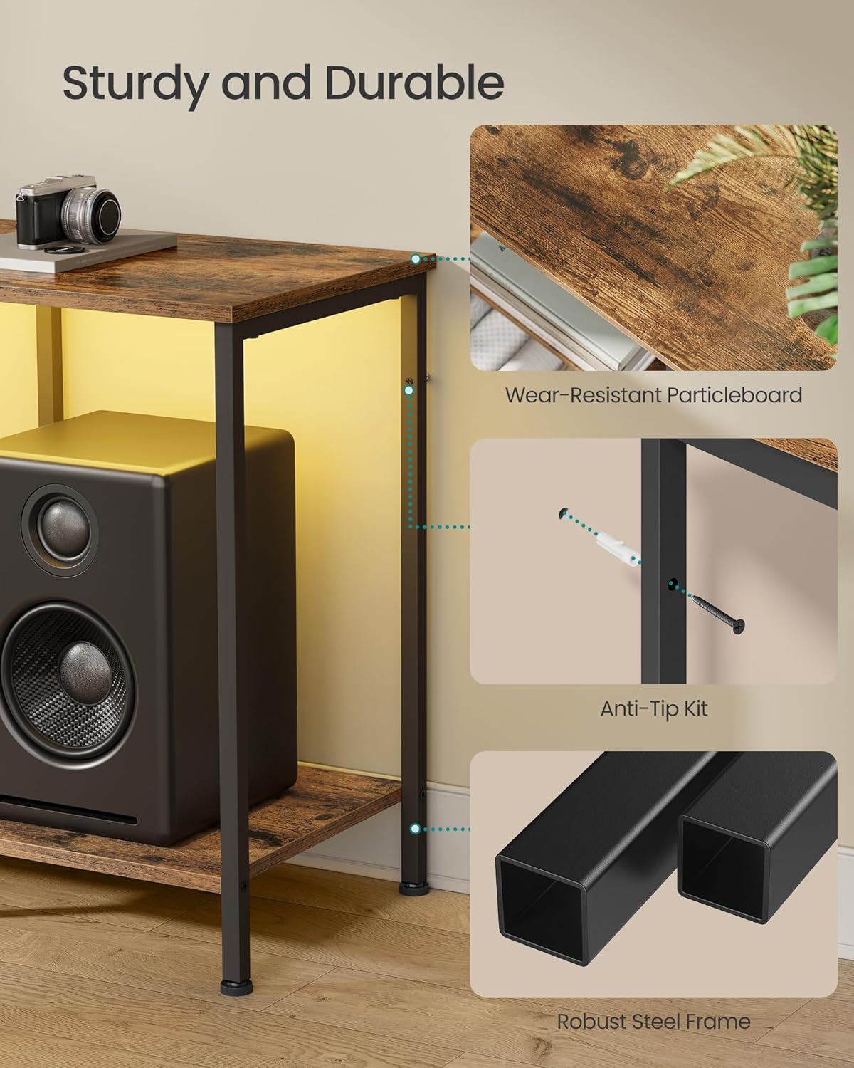 🎬 Modern Entertainment TV Stand | Spacious Storage & Stylish Design for Living Room 🎶