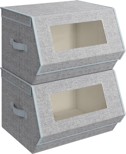 ✨ Stackable Non-Woven Storage Boxes – Space-Saving & Multi-Purpose Organizers 🧺🪄