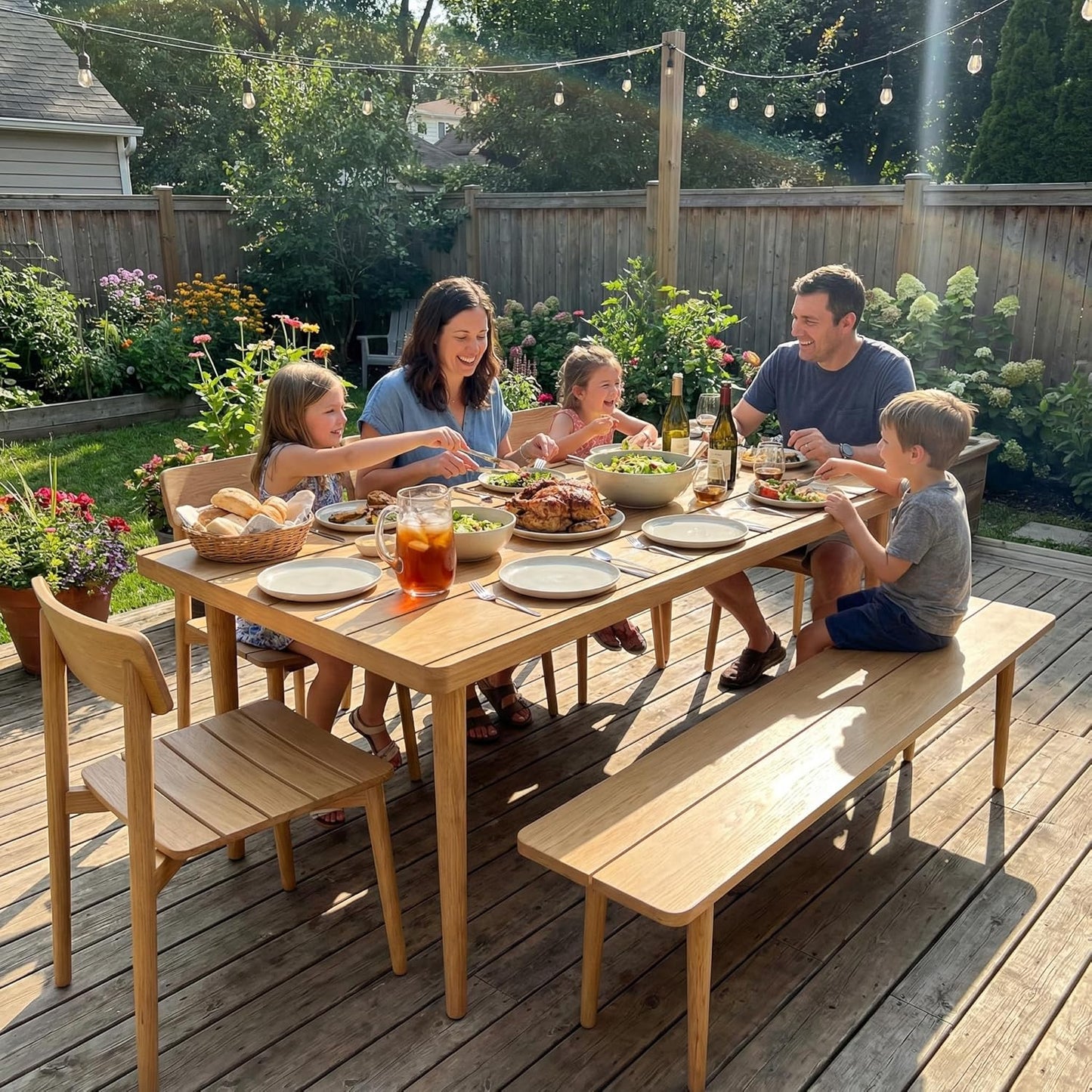 ☀️ Outdoor Aluminum Patio Set – All-Weather Backyard Furniture for Relaxing & Entertaining 🪑🍹